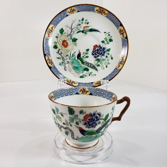 Paragon RARE “Reproduction of Old Chinese” Teacup & Saucer Duo circa 1920-1932 - Picture 1 of 11